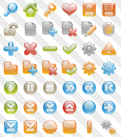 Nav Bar Button Icons Rounded Buttons Fla