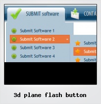 3d Plane Flash Button