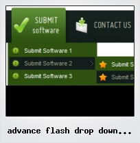 Advance Flash Drop Down Button