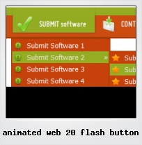 Animated Web 20 Flash Button