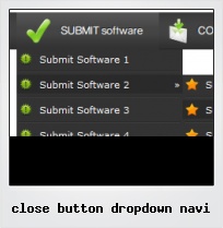 Close Button Dropdown Navi