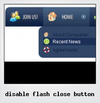 Disable Flash Close Button