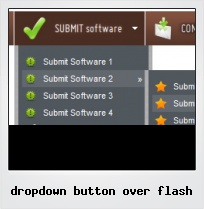 Dropdown Button Over Flash