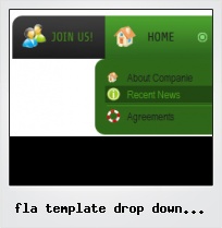Fla Template Drop Down Button Flash