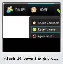Flash 10 Covering Drop Down Button