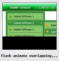 Flash Animate Overlapping Button