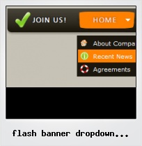 Flash Banner Dropdown Button Joomla Template