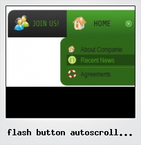 Flash Button Autoscroll On Mouse Over
