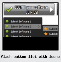 Flash Button List With Icons