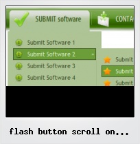 Flash Button Scroll On Mouse Over