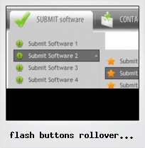 Flash Buttons Rollover Dropdown Tutorial