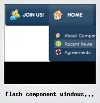 Flash Component Windows Dropdown Button