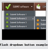 Flash Dropdown Button Example