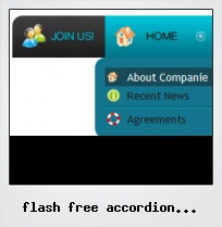 Flash Free Accordion Collapsible Button