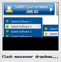 Flash Mouseover Dropdown Button