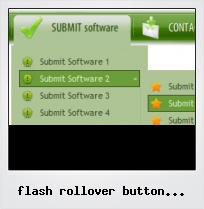 Flash Rollover Button With Speech Buble