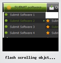 Flash Scrolling Objct With Button