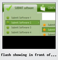 Flash Showing In Front Of Button