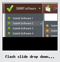Flash Slide Drop Down Button Template
