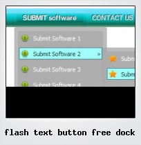 Flash Text Button Free Dock