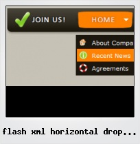 Flash Xml Horizontal Drop Down Button