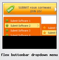 Flex Buttonbar Dropdown Menu
