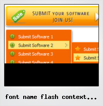 Font Name Flash Context Button