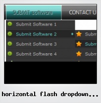 Horizontal Flash Dropdown Button
