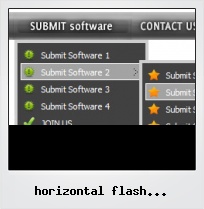 Horizontal Flash Navigation Button Slider