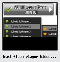Html Flash Player Hides Dropdown Button