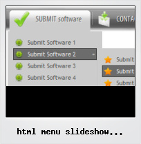 Html Menu Slideshow Control Buttons