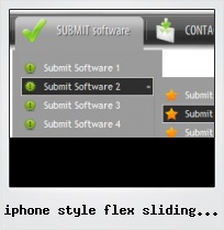 Iphone Style Flex Sliding Button Menu