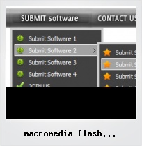 Macromedia Flash Horizontal Dropdown Button Tutorials