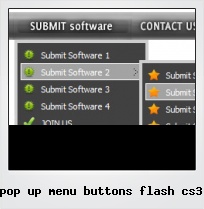Pop Up Menu Buttons Flash Cs3