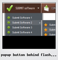 Popup Button Behind Flash Movie