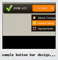 Sample Button Bar Design In Flash