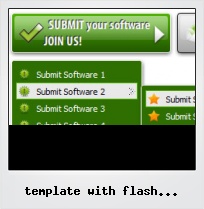 Template With Flash Player Subbuttons