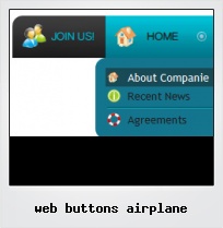 Web Buttons Airplane