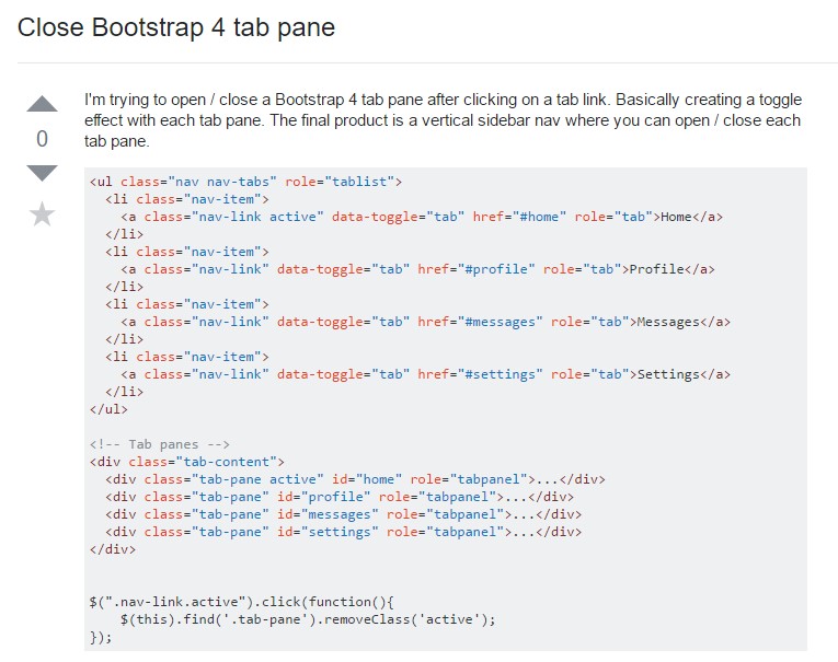  The best ways to  close up Bootstrap 4 tab pane