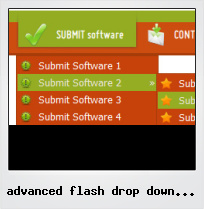 Advanced Flash Drop Down Button