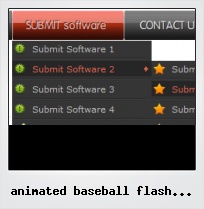 Animated Baseball Flash Button