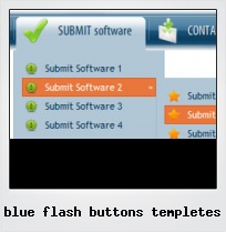Blue Flash Buttons Templetes
