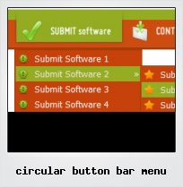 Circular Button Bar Menu