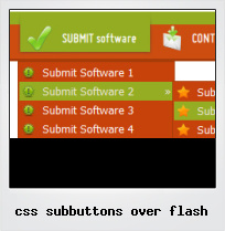 Css Subbuttons Over Flash