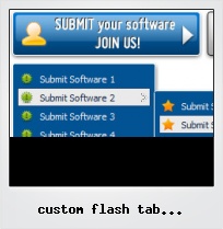 Custom Flash Tab Horizontal Button
