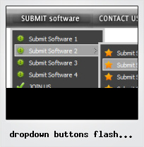 Dropdown Buttons Flash Template