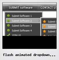 Flash Animated Dropdown Button Script Sample