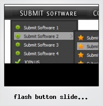 Flash Button Slide Navigation Rollover