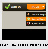 Flash Menu Resize Buttons As3