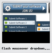 Flash Mouseover Dropdown Button